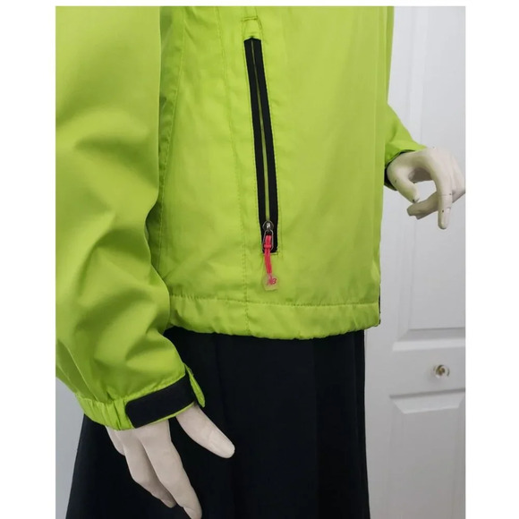 New  Balance Jacket Womens Small Green Hooded Full Zip Run Jog Hood Pockets - Picture 6 of 13